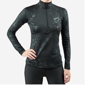 Nike Pro Royal Print Half Zip